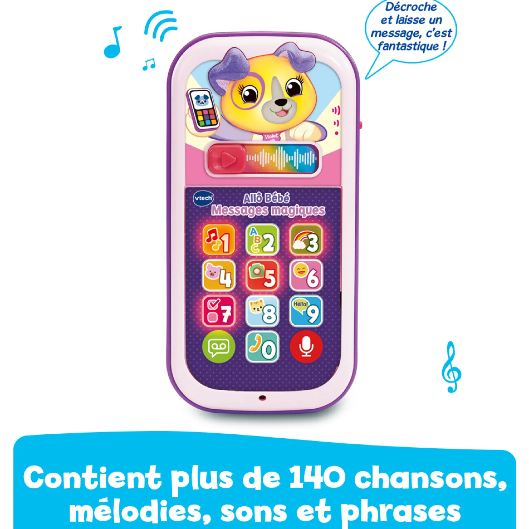 Allô bébé Messages magiques rose