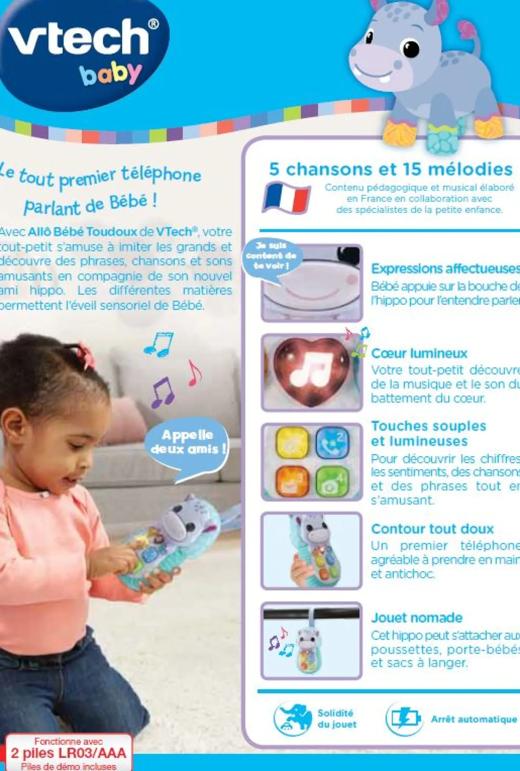 Allô Bébé Toudoux bleu