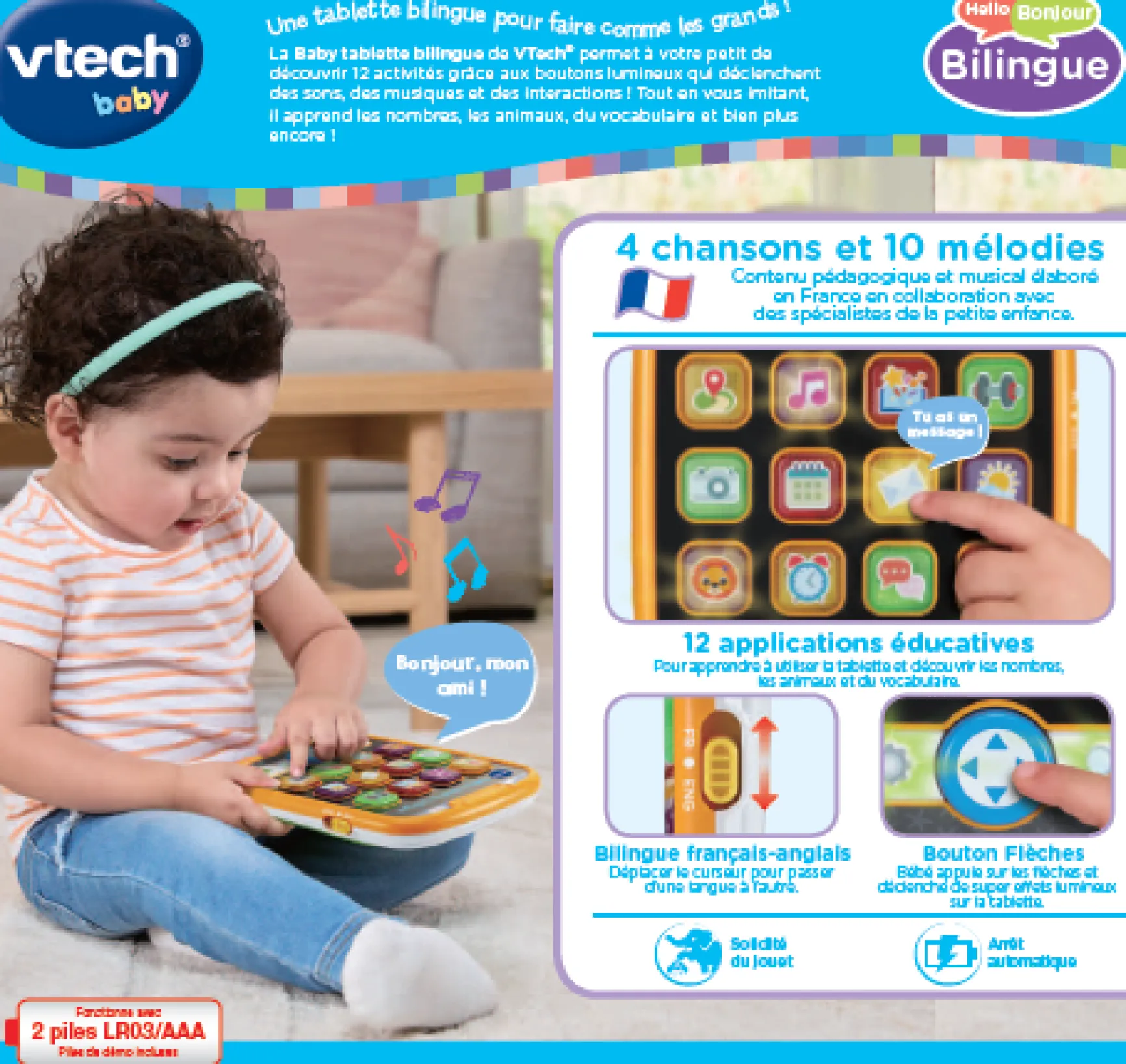 Baby tablette bilingue