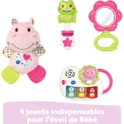 Coffret naissance - Eveil des sens - Rose
