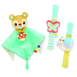 Coffret naissance toudoux - Doudou et bracelets hochets