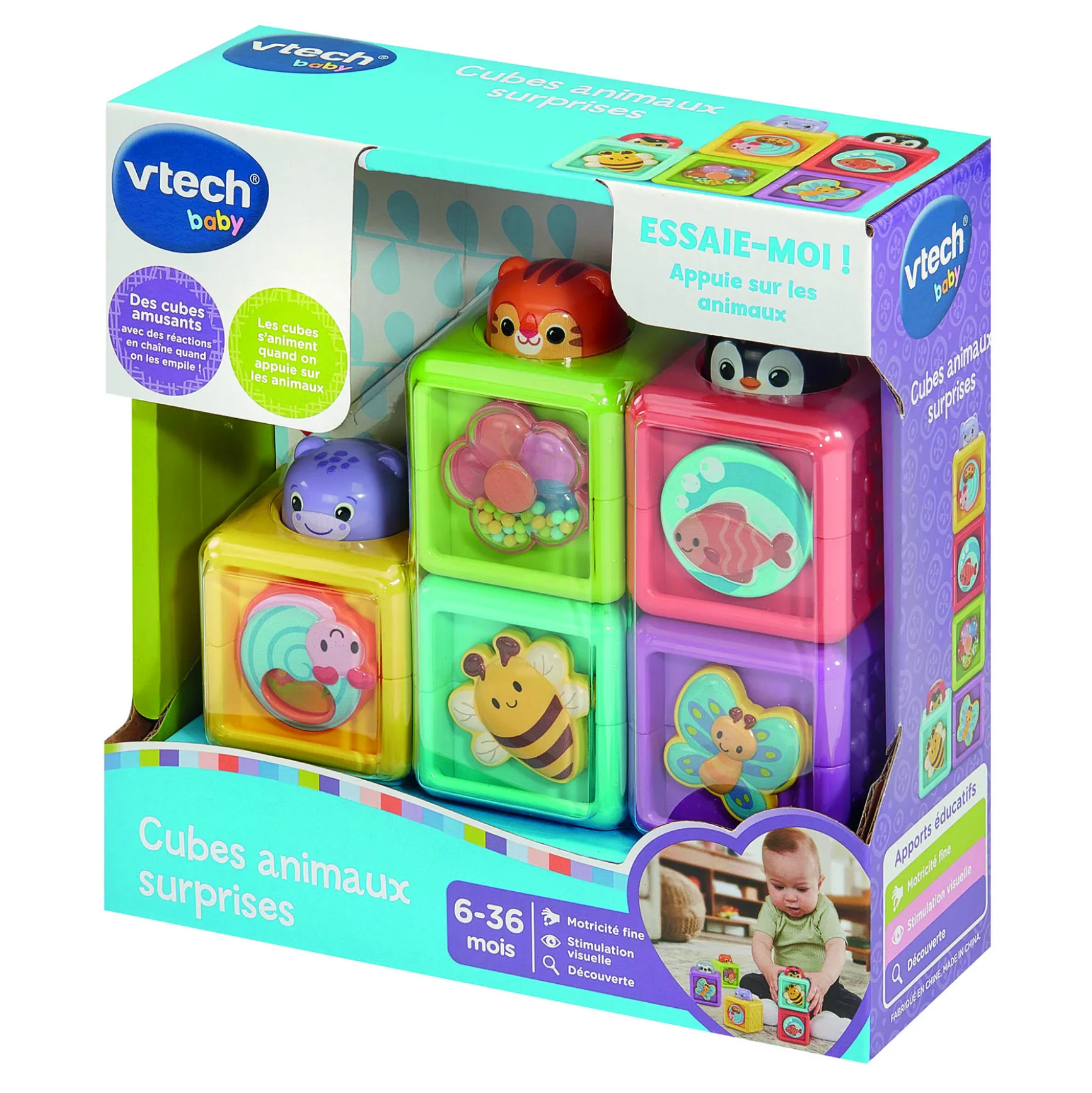 Cubes animaux surprises