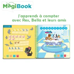 J'apprends à compter avec Rex et Bella - Livre Magibook