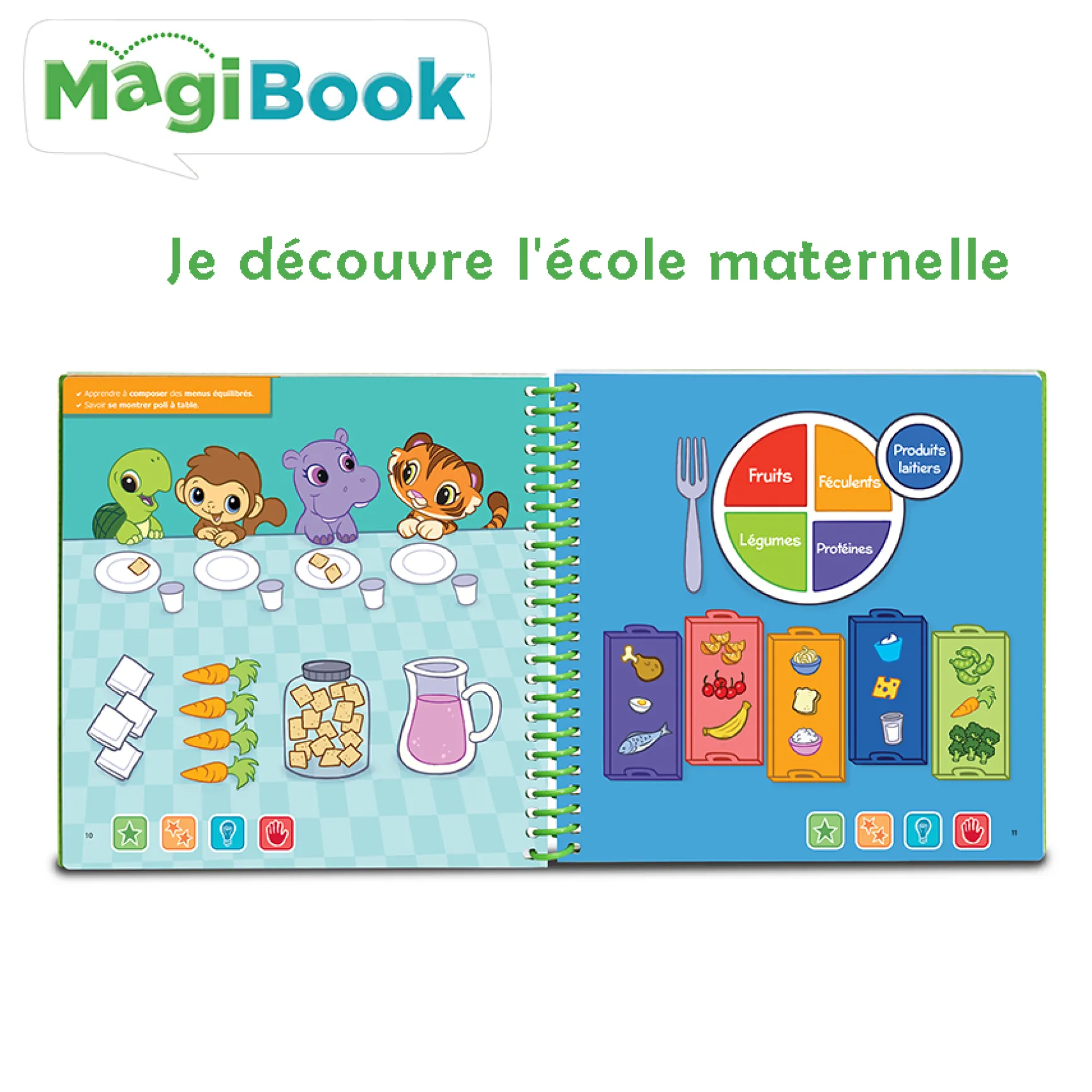 Je découvre l'école maternelle - Livre Magibook