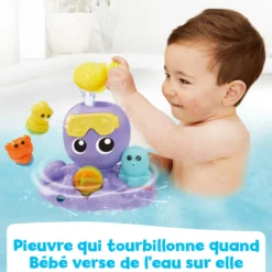 Julie, ma pieuvre toupie de bain