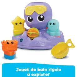 Julie, ma pieuvre toupie de bain