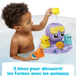 Julie, ma pieuvre toupie de bain