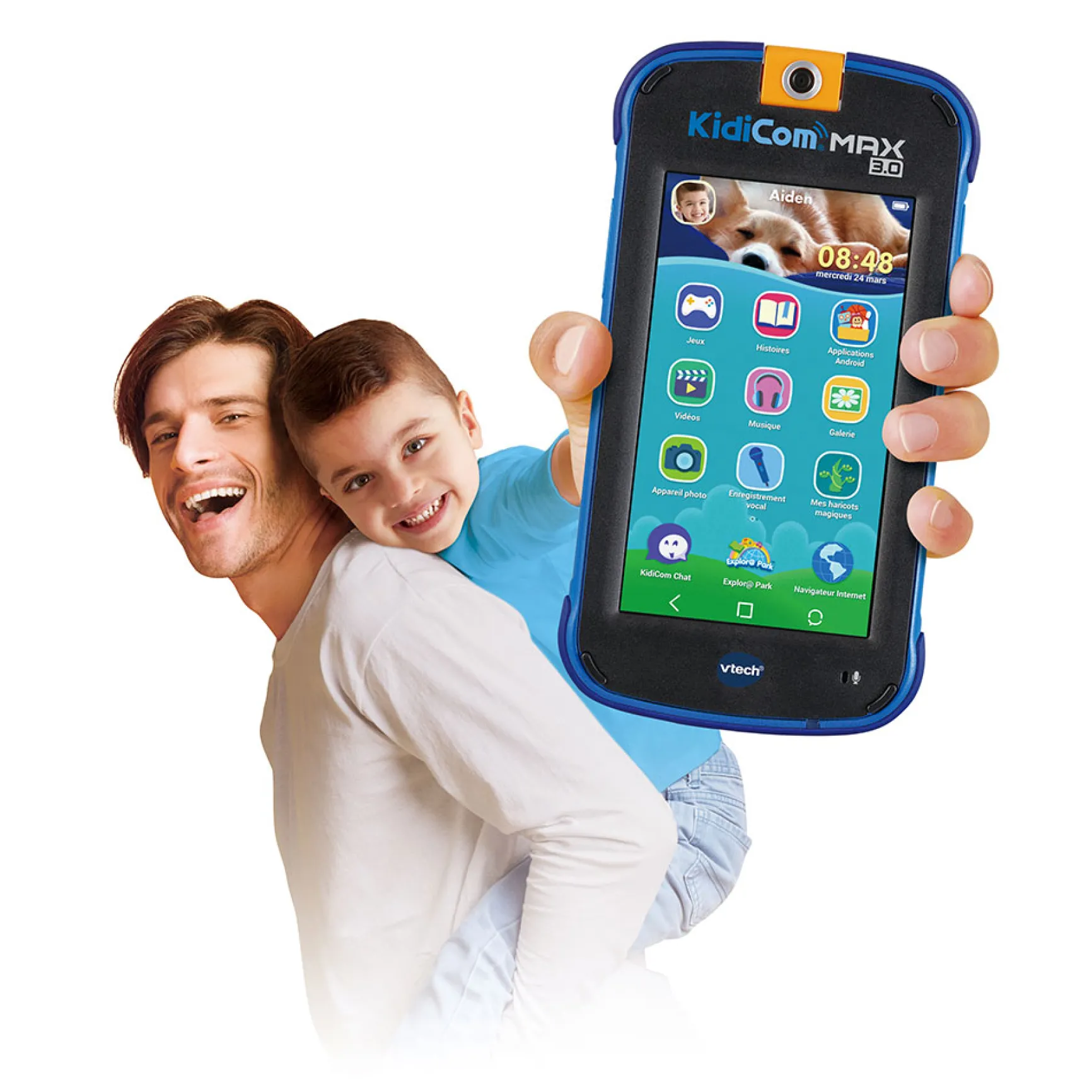 KidiCom MAX 3.0 bleu - portable sécurisé enfant