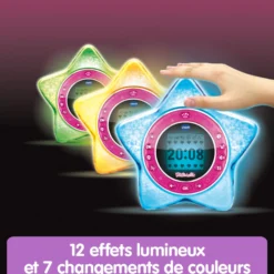 Kidimagic Starlight violet - réveil enfant