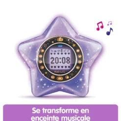 Kidimagic Starlight violet - réveil enfant