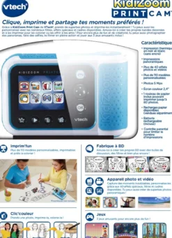 KidiZoom Print Cam bleu