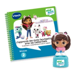 Livre Gabby "J’apprends des mots fanchastiques avec les Gabbychats " + figurine