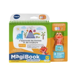 Livre J'apprends les formes et les couleurs + figurine
