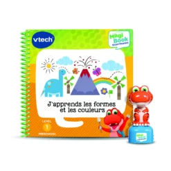 Livre J'apprends les formes et les couleurs + figurine