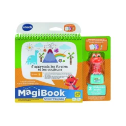 Livre J'apprends les formes et les couleurs + figurine