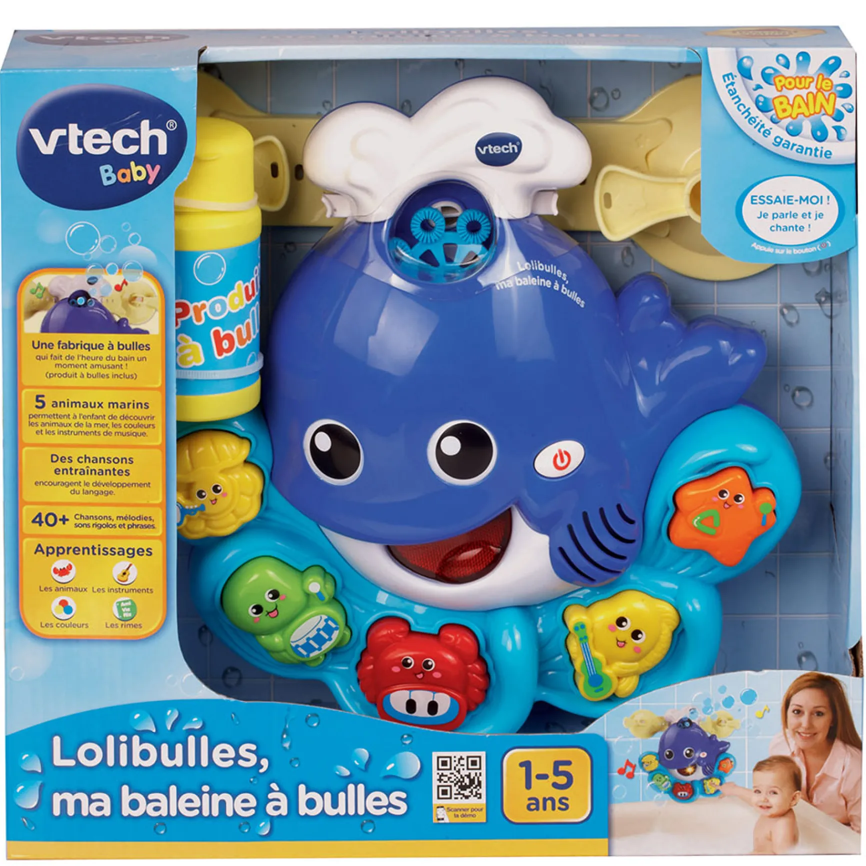 Lolibulles, ma baleine à bulles - jouet musical