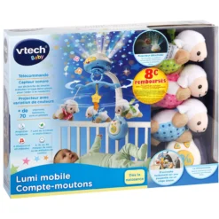 Lumi mobile Compte-moutons bleu - mobile pour bébé