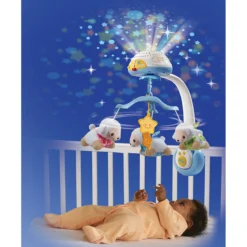 Lumi mobile Compte-moutons bleu - mobile pour bébé