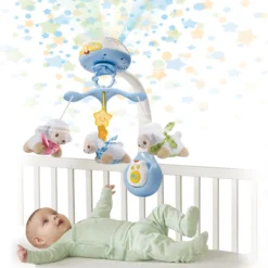 Lumi mobile Compte-moutons bleu - mobile pour bébé