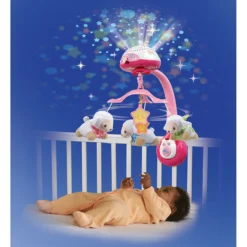 Lumi mobile Compte-moutons rose - mobile bébé