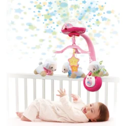 Lumi mobile Compte-moutons rose - mobile bébé