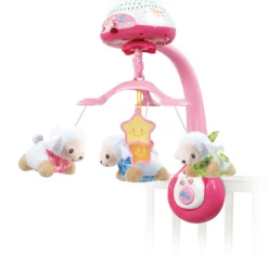 Lumi mobile Compte-moutons rose - mobile bébé