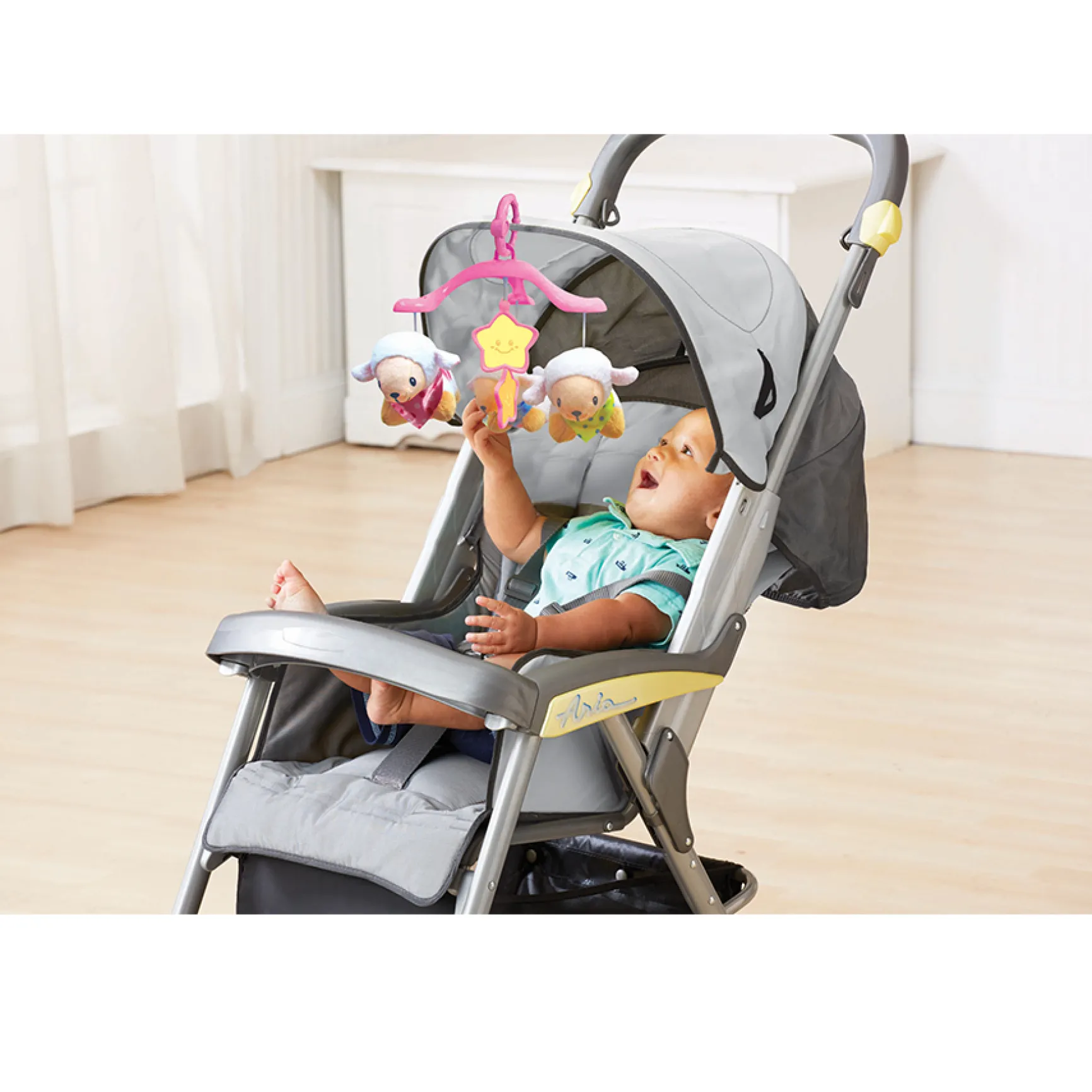 Lumi mobile Compte-moutons rose - mobile bébé