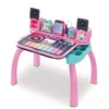 Magi bureau interactif et musical 6 en 1 - rose