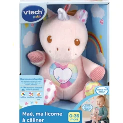 Maé, ma licorne à câliner - peluche licorne