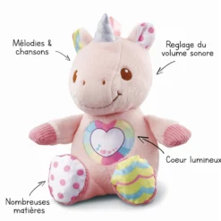 Maé, ma licorne à câliner - peluche licorne