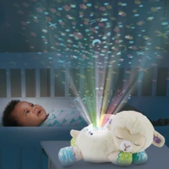 Manon, lumi mouton Nuit étoilée 3 en 1 - veilleuse en peluche