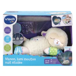 Manon, lumi mouton Nuit étoilée 3 en 1 - veilleuse en peluche