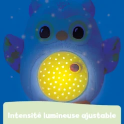 Ma veilleuse lumi chouette rose