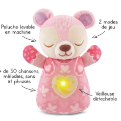 Mon ourson lumi dodo rose