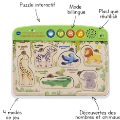 Mon premier puzzle interactif des animaux