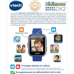 Montre digitale Kidizoom Smartwatch DX2 bleue