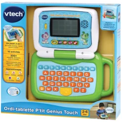 Ordi-tablette P'tit Genius Touch vert - ordinateur éducatif