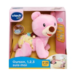 Ourson, 1,2,3 suis-moi rose