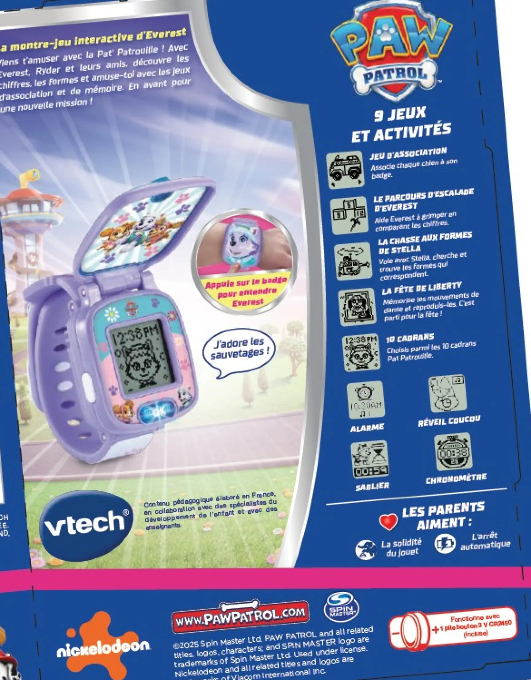 Pat Patrouille - La montre-jeu interactive d'Everest