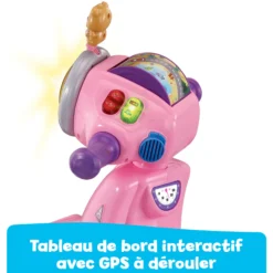 Porteur scooter interactif 3 en 1 rose