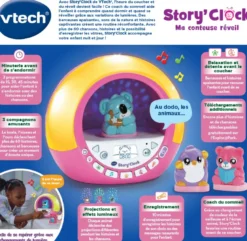 Story'Clock Ma conteuse-réveil - rose