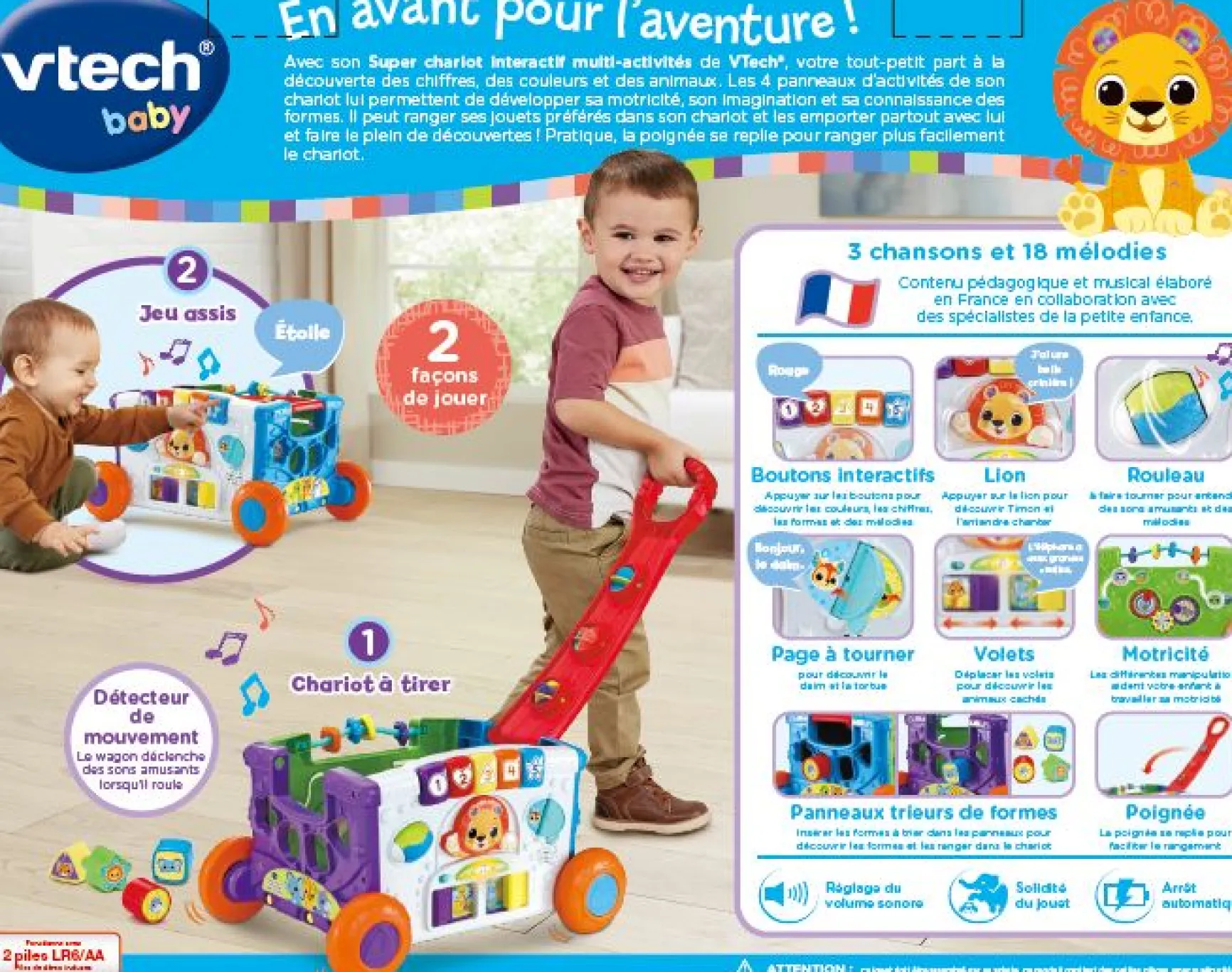 Super chariot interactif multi-activités