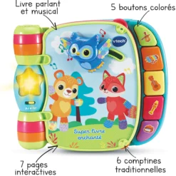 Super livre enchanté des Baby loulous bleu - livre interactif