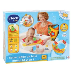 Super siège de bain interactif 2 en 1
