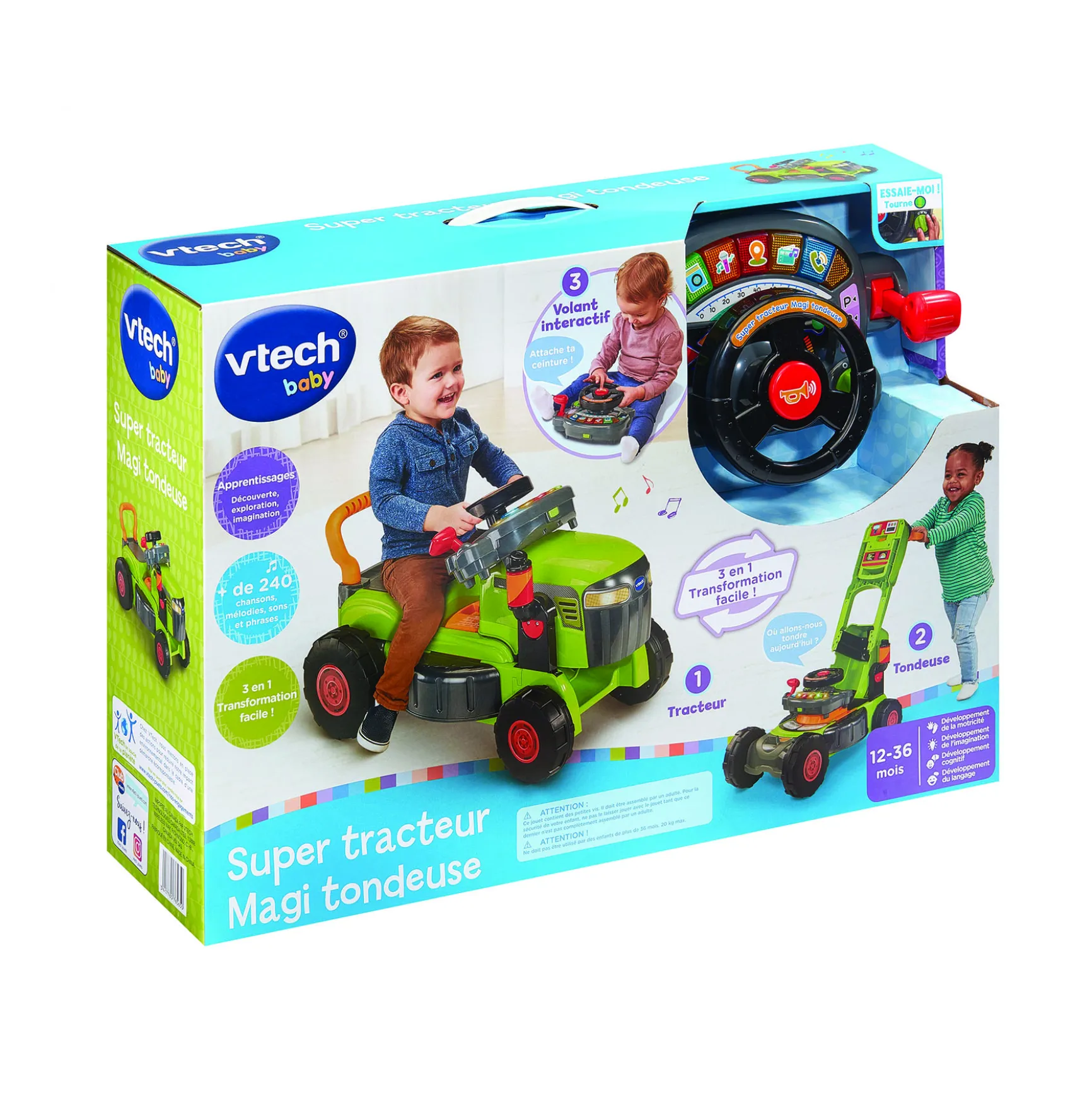 Super tracteur Magi tondeuse (vert)