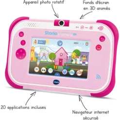 Tablette STORIO MAX 2.0 5' rose - tablette enfant multimédia