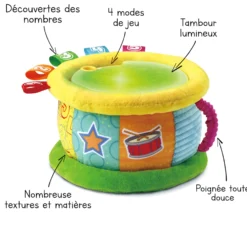 Tambour Lumi magique - jouet musical