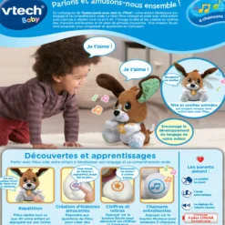 Toutou parle avec moi - chien peluche interactif