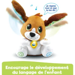 Toutou parle avec moi - chien peluche interactif