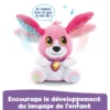 Toutou parle avec moi rose - peluche interactive